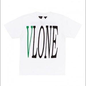 Vlone Green T-Shirt (White)
